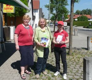Die drei aktiven Vorstandsmitglieder des Ortsvereins Wolfgang-/Bayerwaldsiedlung