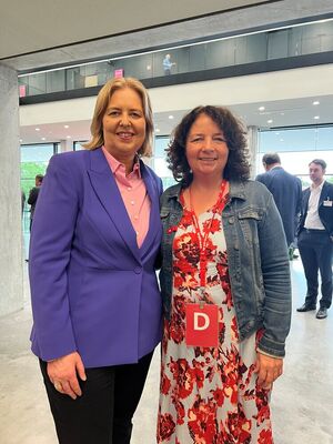 Ruth Müller, MdL und Bundesarbeitsministerin Bärbel Bas